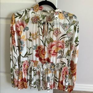 Loft floral blouse